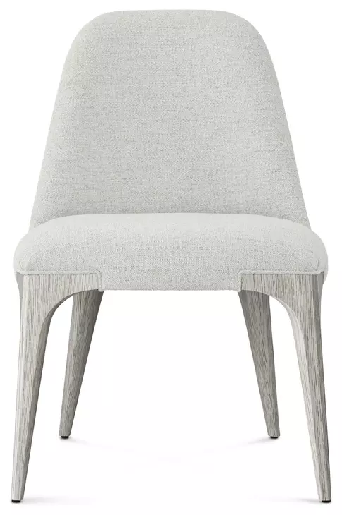 Spencer ST James Gray and Argento Upholstered Side Chair Set of 2