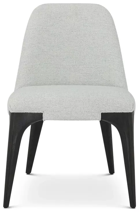 Spencer ST James Gray and Onyx Upholstered Side Chair Set of 2