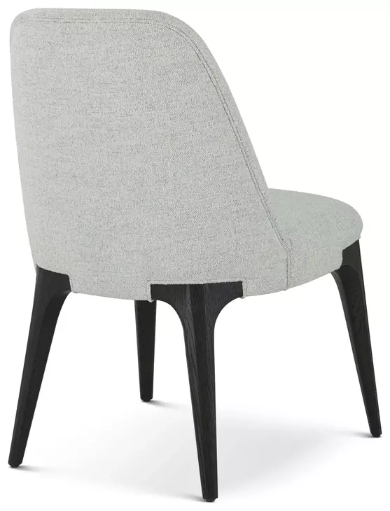 Spencer ST James Gray and Onyx Upholstered Side Chair Set of 2