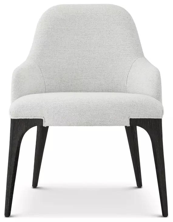 Spencer ST James Gray and Onyx Upholstered Arm Chair Set of 2