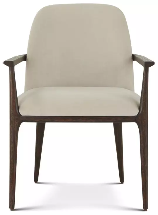Judith Leiber Couture Cream Upholstered Moxie Arm Chair