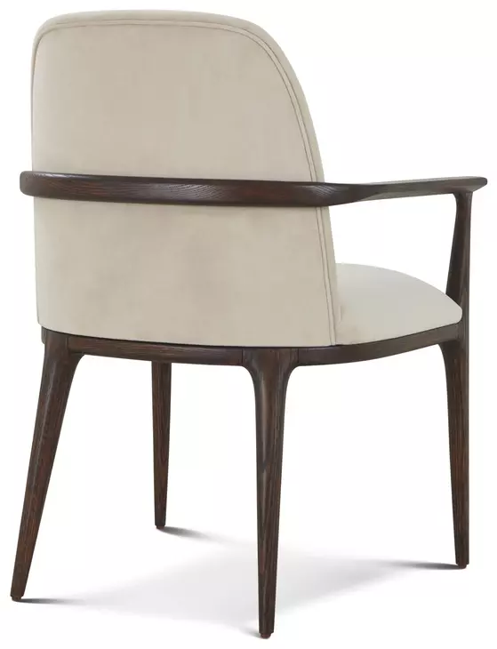 Judith Leiber Couture Cream Upholstered Moxie Arm Chair