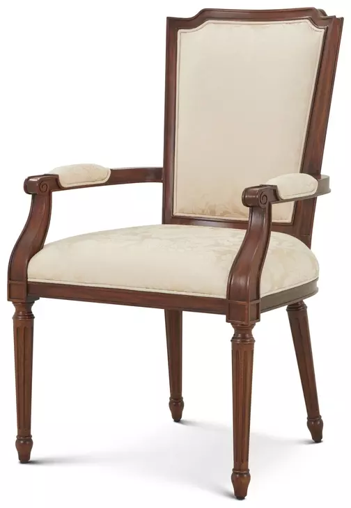 TA Originals Lillian Cream Upholstered Caraway Arm Chair Set of 2