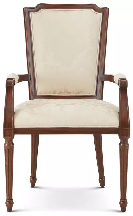 TA Originals Lillian Cream Upholstered Caraway Arm Chair Set of 2