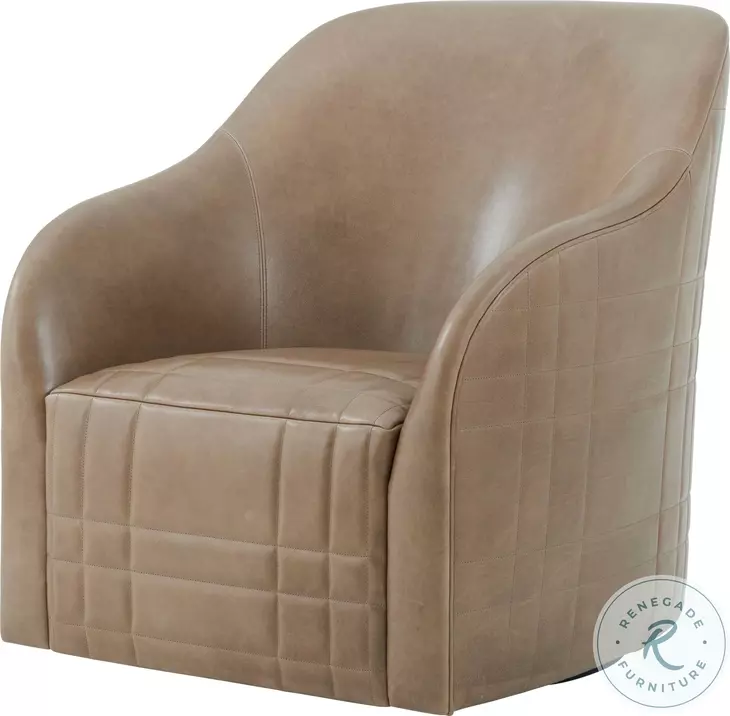 Tartan Black Invisible And Perfect Brown Swivel Chair