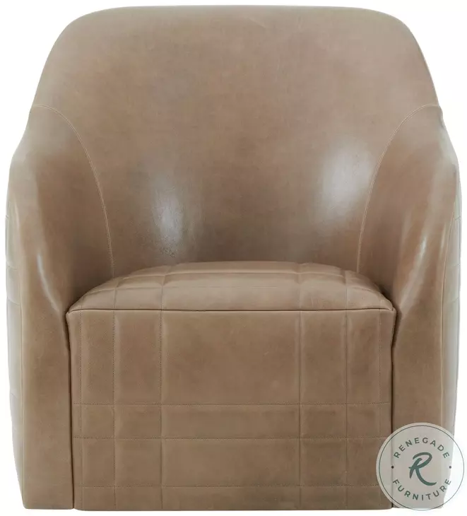 Tartan Black Invisible And Perfect Brown Swivel Chair