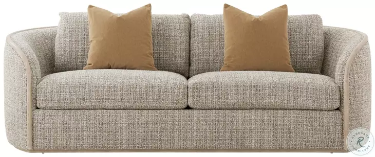 Toulon Grey Oak And Latte Performance Fabric 96" Sofa