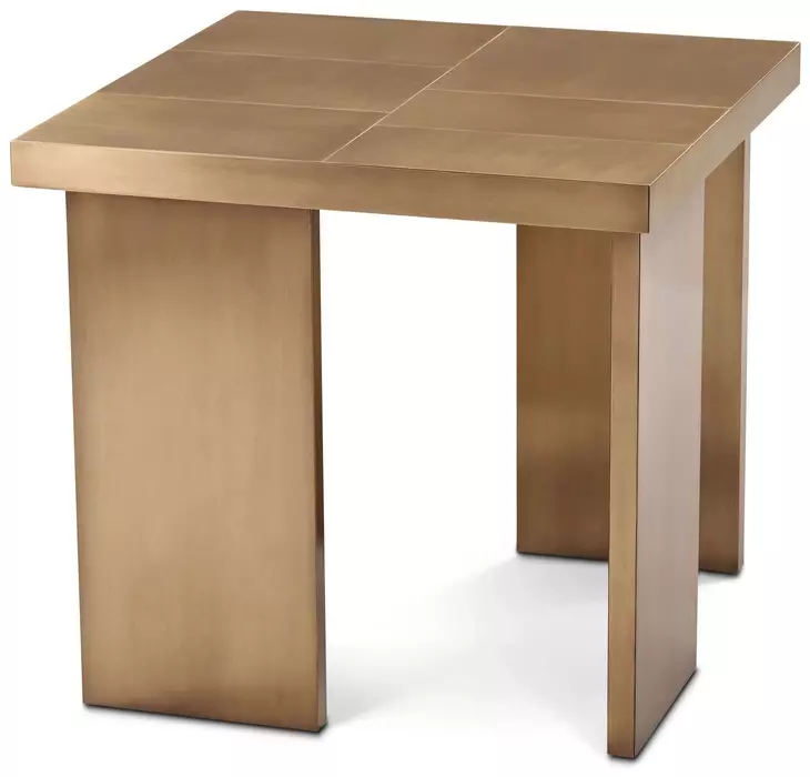 Oasis Burnished Brass Square Slater Side Table