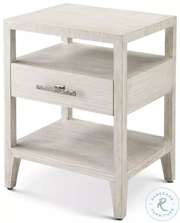 Breeze Sea Salt 1 Drawer Nightstand