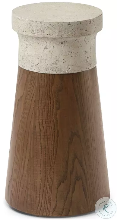 Catalina Earth 12" Round Accent Table