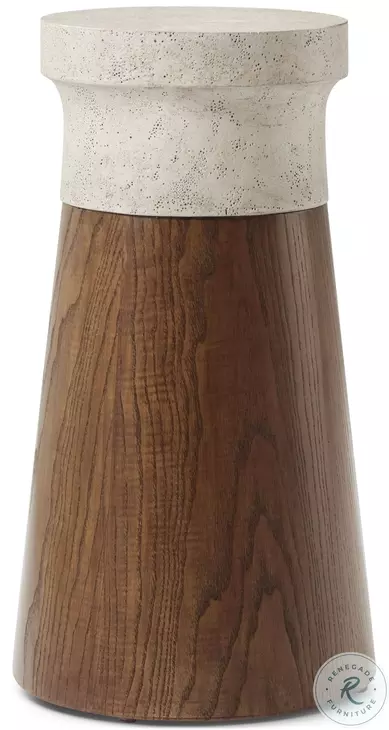 Catalina Earth 12" Round Accent Table