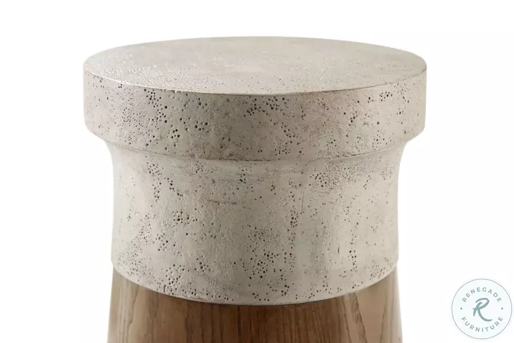 Catalina Earth 12" Round Accent Table