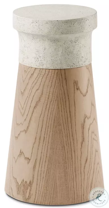 Catalina Dune 12" Round Accent Table