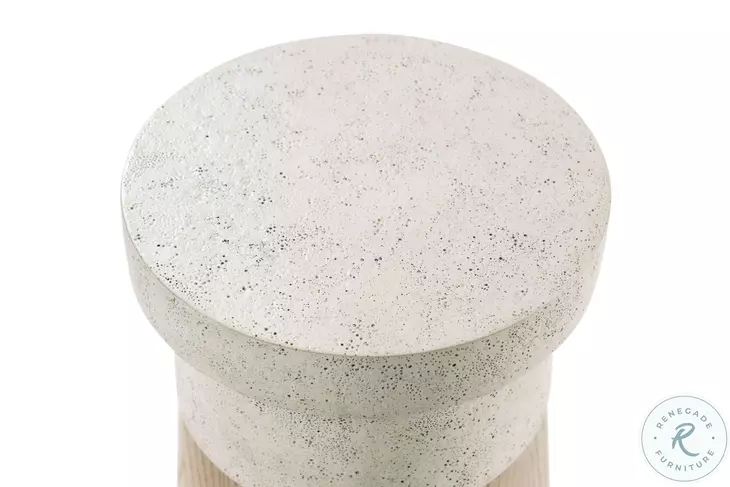 Catalina Dune 12" Round Accent Table
