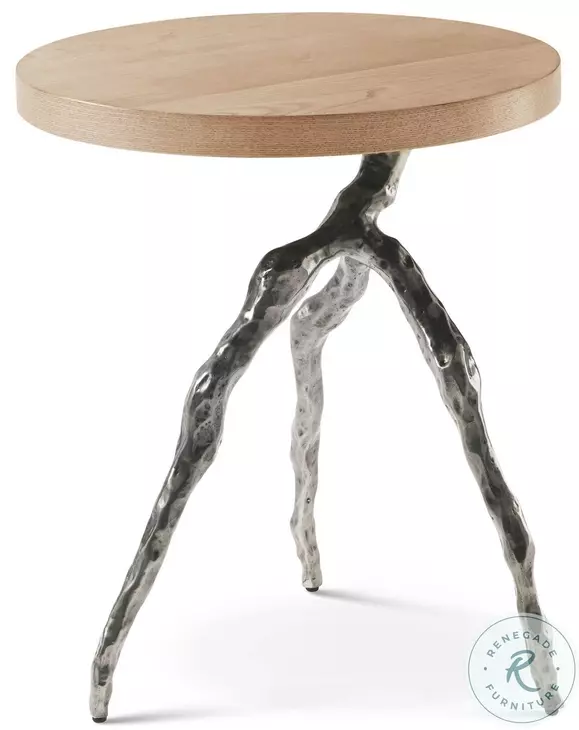 Catalina Dune Branch 20" Round Accent Table