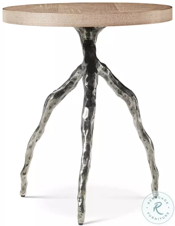 Catalina Dune Branch 20" Round Accent Table