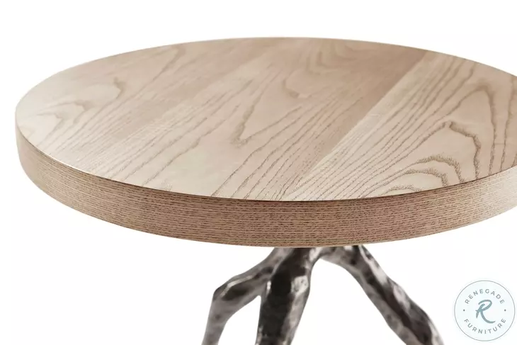 Catalina Dune Branch 20" Round Accent Table