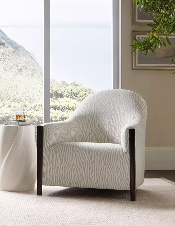 TA Originals White Round Accent Table