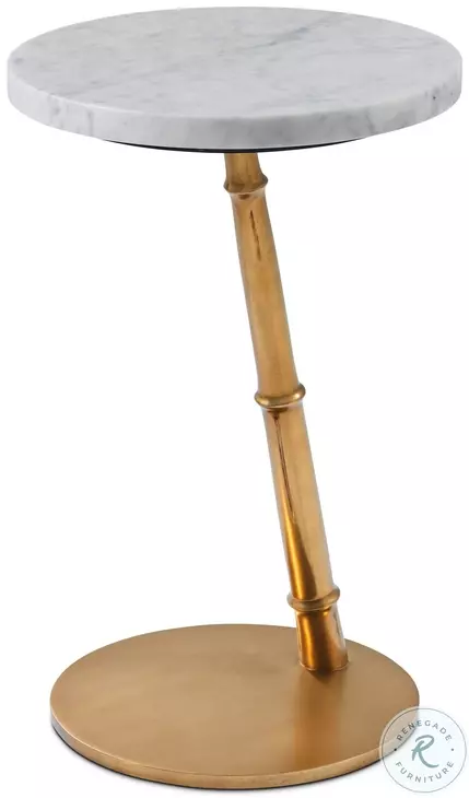 Kesden LBB Brass 14" Round Accent Table