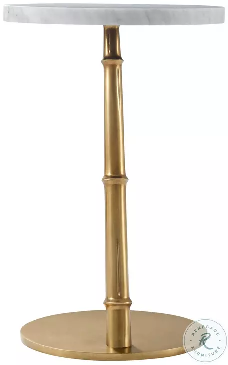 Kesden LBB Brass 14" Round Accent Table