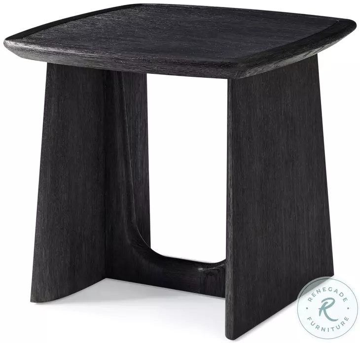 Repose Charcoal Oak 24" Square Side Table