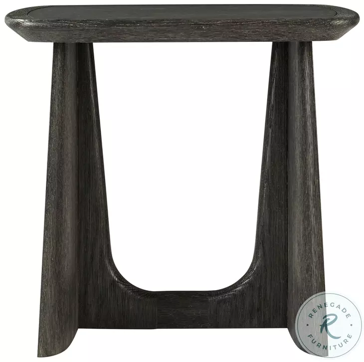 Repose Charcoal Oak 24" Square Side Table