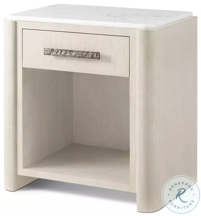 Essence Opal And Marble 1 Drawer Nightstand