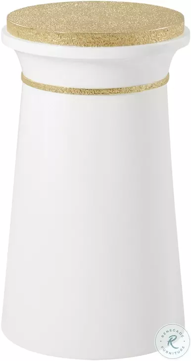 Judith Leiber Pearl Invisible Inner 14" Round Accent Table