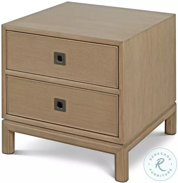 Montauk Jetty 22" 2 Drawer Rectangular Side Table