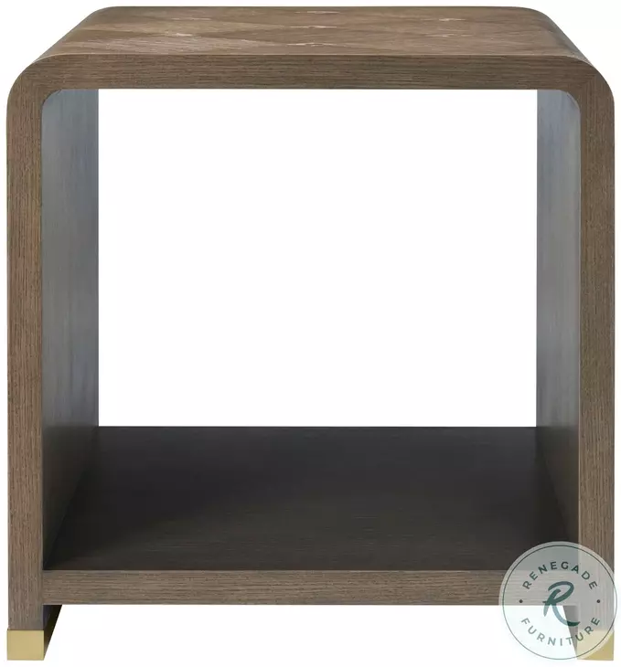 Judith Leiber Mink 23" Rectangular Side Table