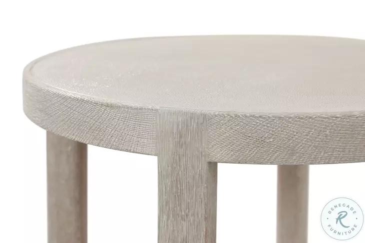 Maxwell Cashmere And Dove 22" Round Side Table