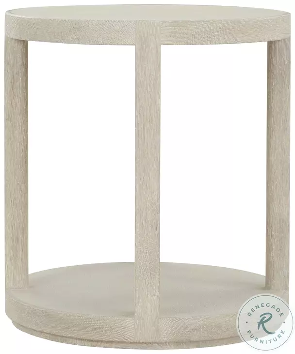 Maxwell Cashmere And Dove 22" Round Side Table