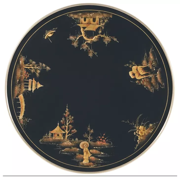 Brushwork Black and Gold Terrace Occasional Table Set