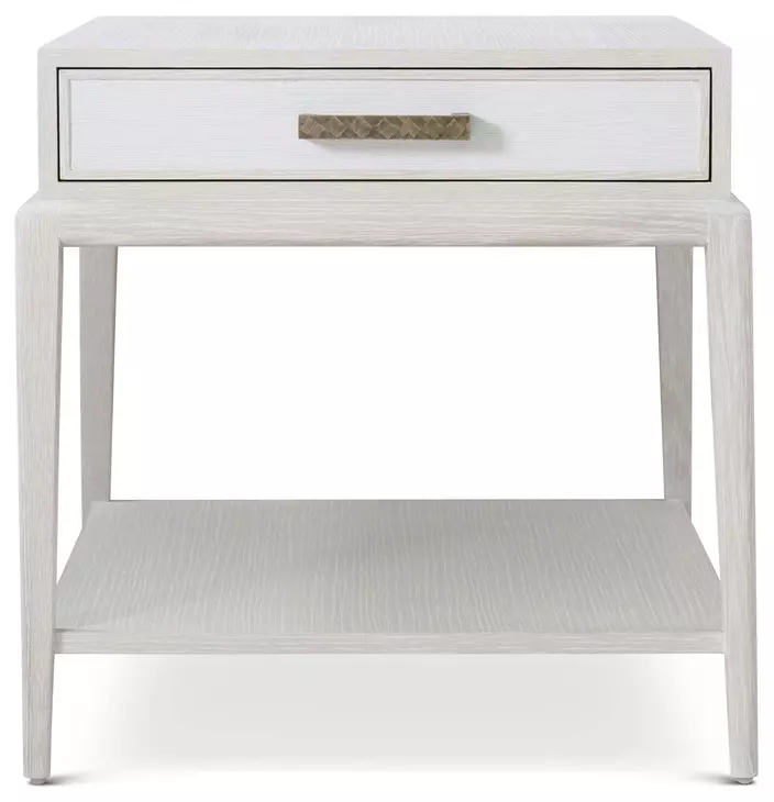 Coastal Sandbar Rectangular Flagler Side Table with Wallpaper