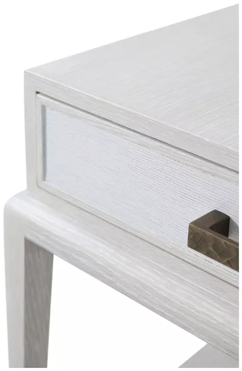 Coastal Sandbar Rectangular Flagler Side Table with Wallpaper