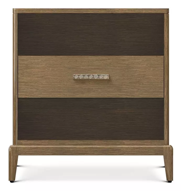 Coastal Tobacco 1 Drawer Worth Open Nightstand