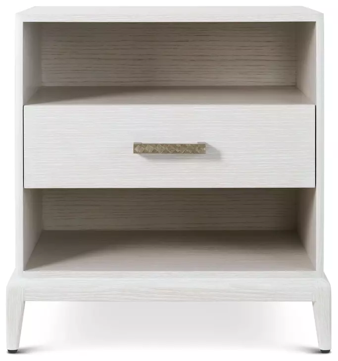 Coastal Sandbar 1 Drawer Worth Open Nightstand