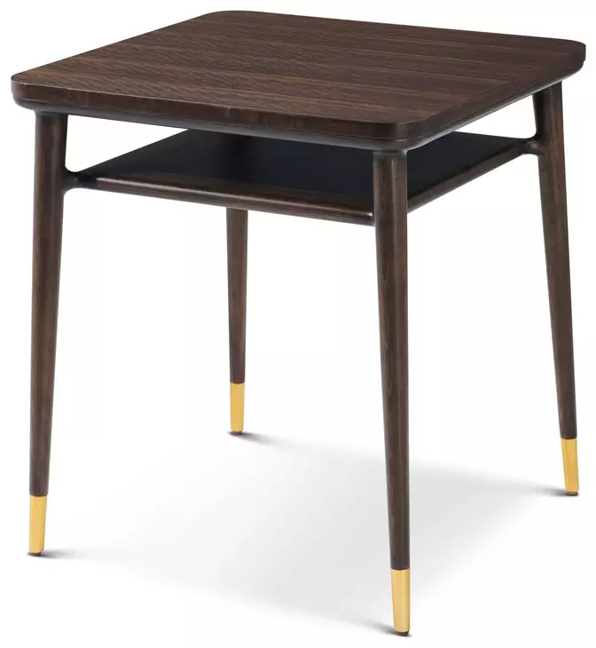 Spencer Green Park Fumed and Gold Square Ashburton Place Side Table