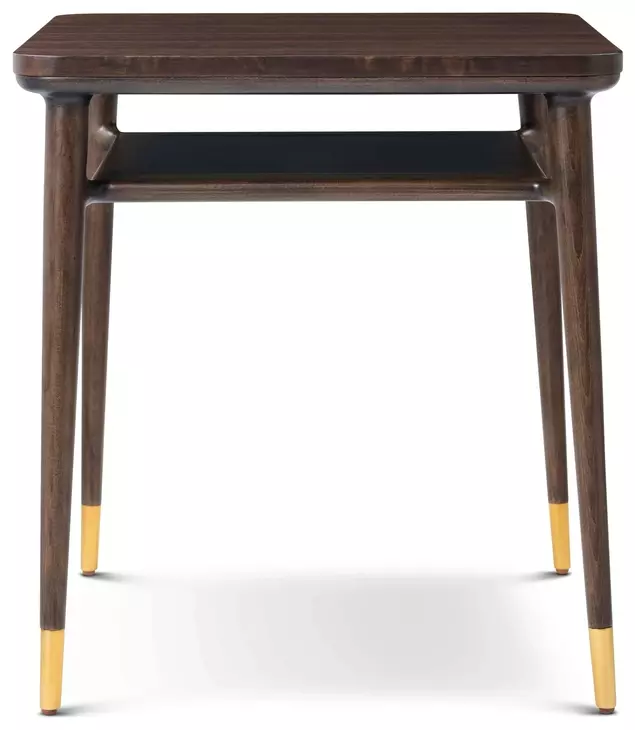 Spencer Green Park Fumed and Gold Square Ashburton Place Side Table