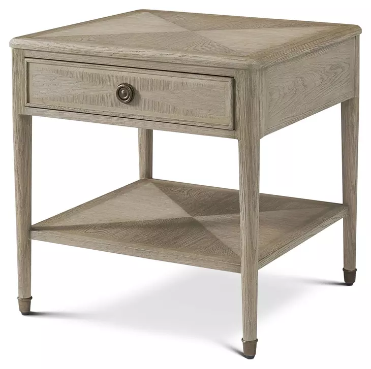 Willow Creek Riverwash Oak Square Westbrook Side Table