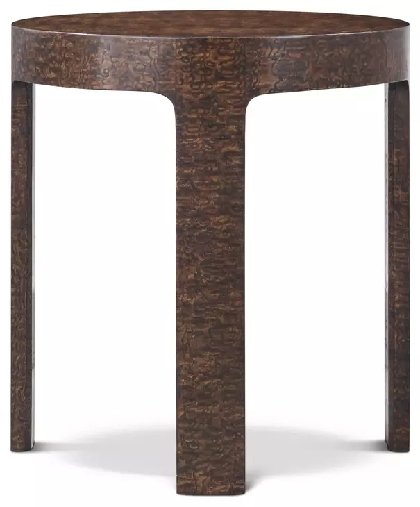 Orbis Pyramid Brown Round Cohere Side Table