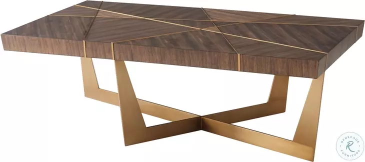 Calais Hazelnut 52" Rectangular Cocktail Table