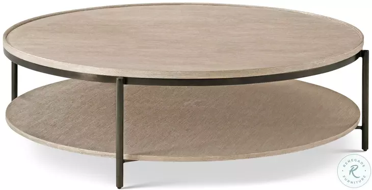 Repose Grey Oak 57" Round Coffee Table