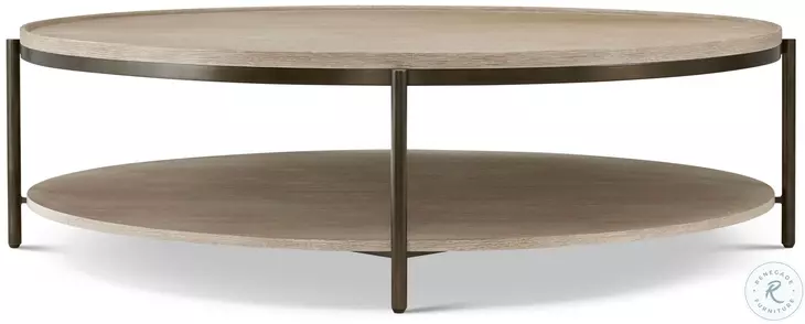 Repose Grey Oak 57" Round Coffee Table