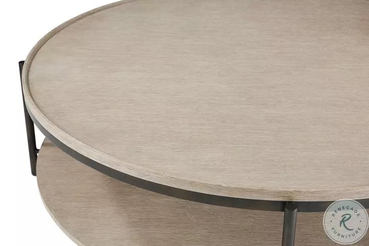 Repose Grey Oak 57" Round Coffee Table