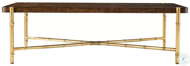 Kesden Pyramid Brown 55" Rectangular Cocktail Table