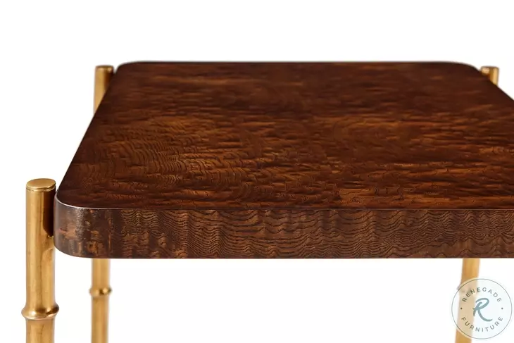 Kesden Pyramid Brown 55" Rectangular Cocktail Table