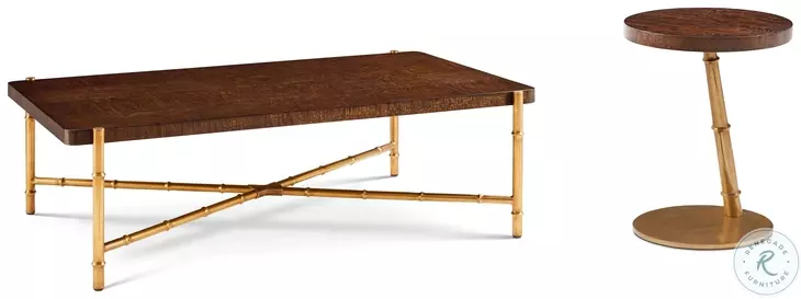 Kesden Pyramid Brown 55" Rectangular Occasional Table Set