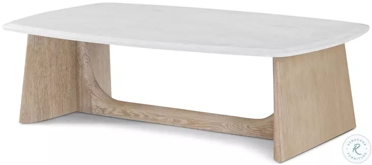 Repose Grey Oak And Grey Visible Inner Wooden 55" Coffee Table with Quartz Top