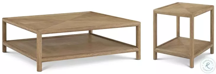 Montauk Jetty 48" Square Occasional Table Set